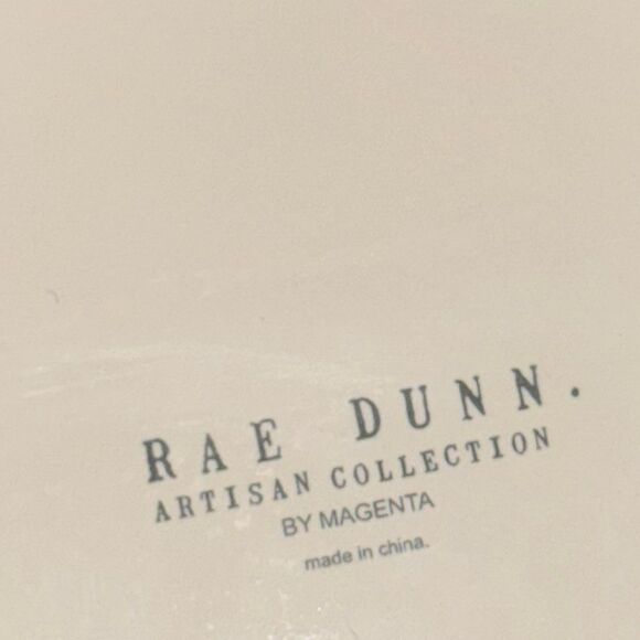 Rae Dunn Magenta Ceramic Pet Bowl Bark 6” NEW - Picture 2 of 3